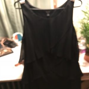 Black tiered dress